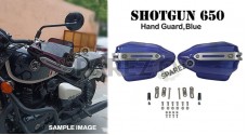 Fit For Royal Enfield Shotgun 650 Tinted Blue Color Hand Guard Kit - SPAREZO